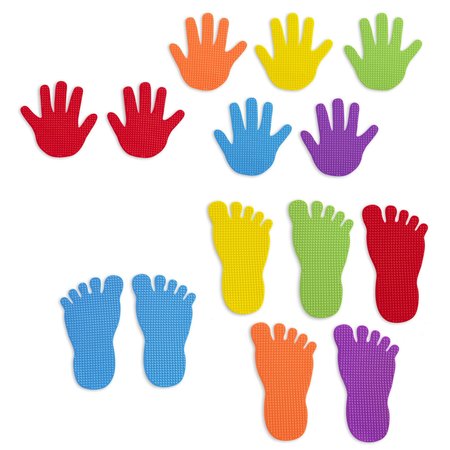 EDX EDUCATION Hand and Foot Mark Set, 26 Pieces 63525